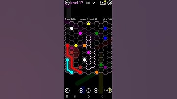 How To Solve Flow Free Hexes Pathway Pack Level 17 11x11 Board Walk Through Solution Walkthrough
