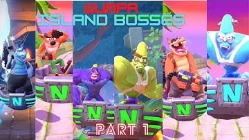 Crash Bandicoot : On the Run ! ALL BOSSES (WUMPA ISLAND) - PART 1