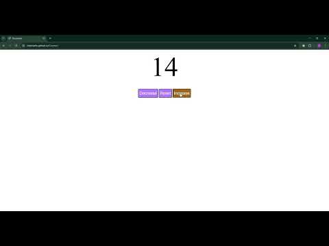 ✅ Just built a dynamic counter using HTML, CSS, and JavaScript!