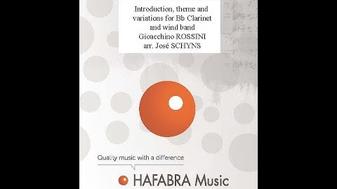 Introduction theme and variations for Bb Clarinet and wind band