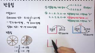 반올림하는 법 : 어림하기 (초등수학)