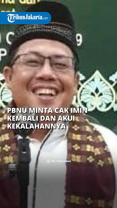 Suleman Tanjung Wakil Sekjen PBNU Minta Cak Imin Kembali ke NU dan Terima Kekalahan