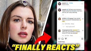 Julia Fox Reacts to Viral TikTok's Mocking Her