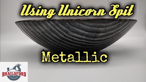 Using Unicorn Spit Metallic on a Wood Bowl