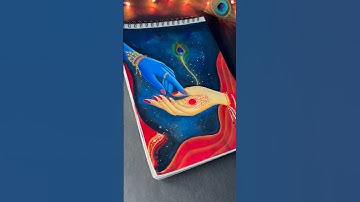 Radha Krishna hand drawing ♥️💙#art#trending#shorts