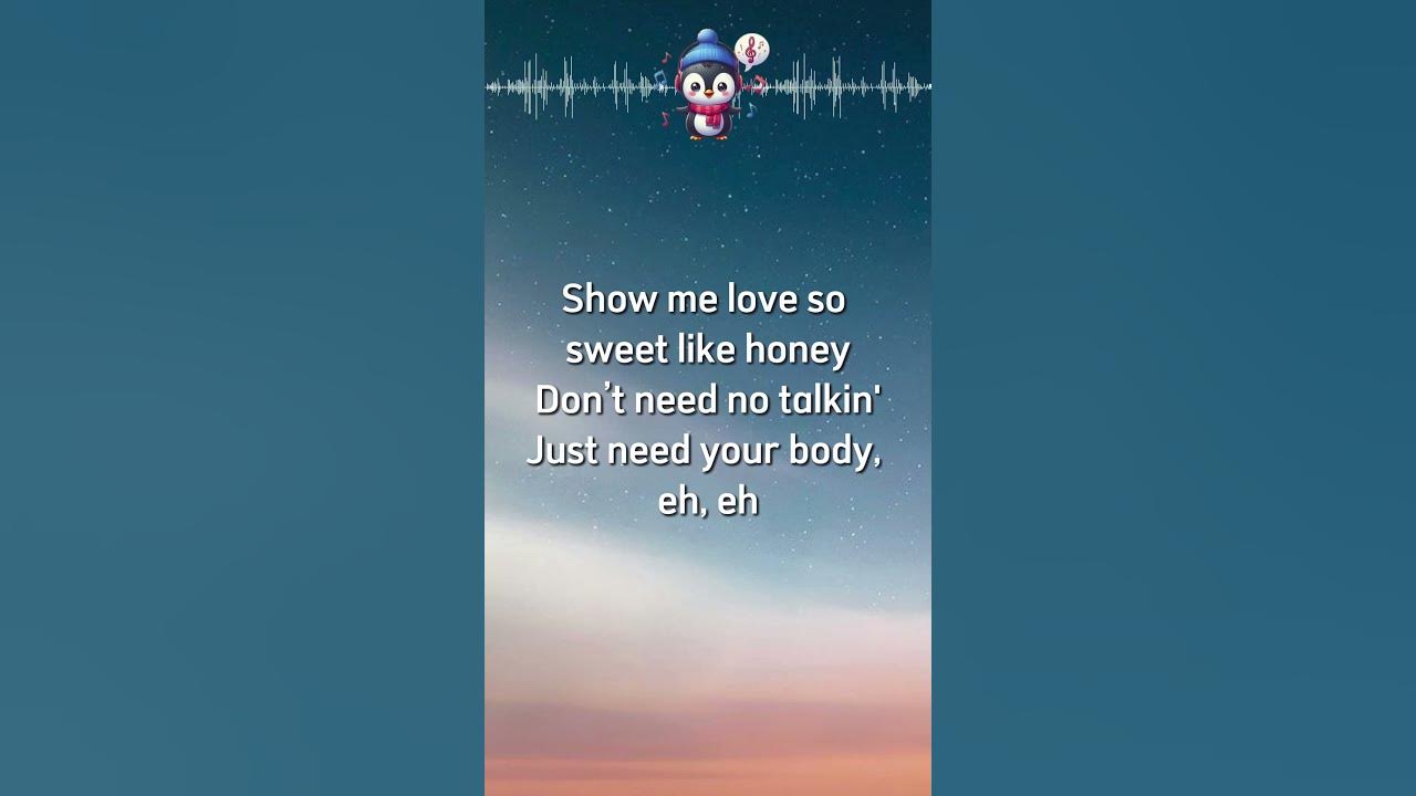 Show Me Love Lyrics 🐧#showmelove #wizthemc #Lyrics #lyricvideo #song #music