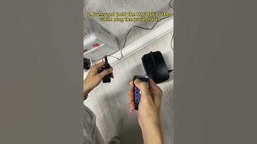 How to pair the remote control with the projector?