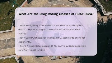 What Are the Drag Racing Classes at HDAY 2024? - The Racing Xpert