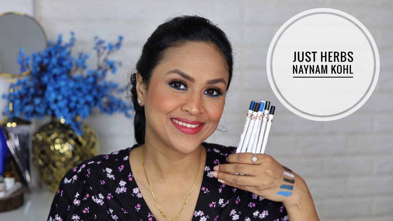 Just Herbs Naynam Kohl Kajal Review & Demo Ayurvedic Kajal YouTube