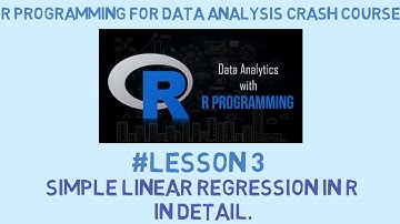 R Programming for Data Science | #3 | Simple Linear Regression in R with Example.