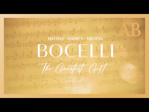 Andrea Bocelli with son Matteo and daughter Virginia chat and sing The  Greatest Gift - 14th Nov 2022 