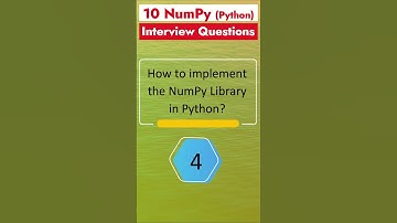 Part 1 - NumPy Interview Questions | Python Library for Data Science