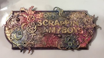 3x9 Mixed Media Canvas using Colourarte Arte-Pigments