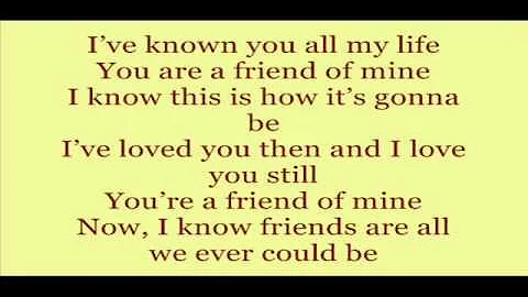 Friend Of Mine - Lea Salonga (lyrics)