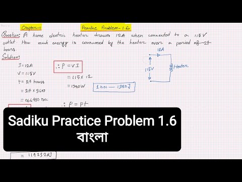 Alexander & Sadiku Practice Problem 1.6 (Chapter-1) Fundamental of ...