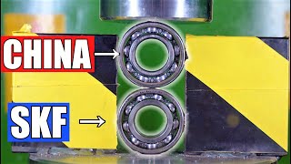 Brutal Ball Bearing Test with Hydraulic Press