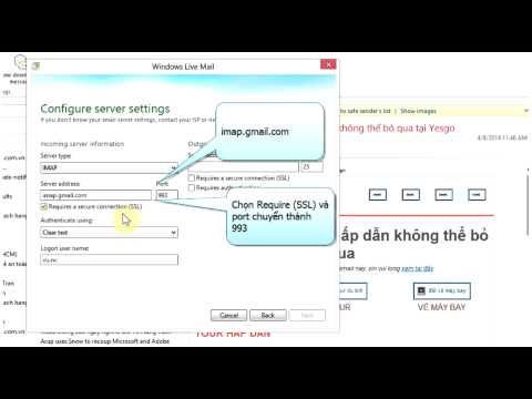 Video: Cách Thiết Lập Windows Live Mail