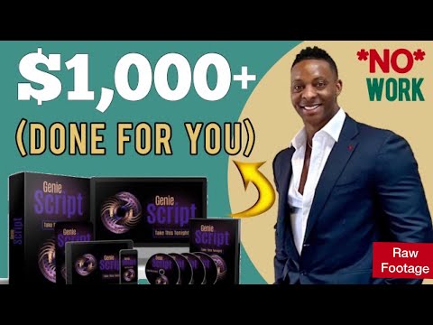 Earn $1,000+ With Genie Script Online (Done For You) Make Money Online 2021 (Raw Footage)