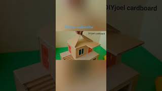 How to make a Miniature cardboard house decor #diy #easyhouse #craftbox #diydecor