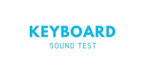 Keyboard sound test cause why not(read description)