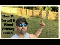 How To Build & Install A Wood Privacy Fence Yourself! WITHOUT breaking the bank!!!!
