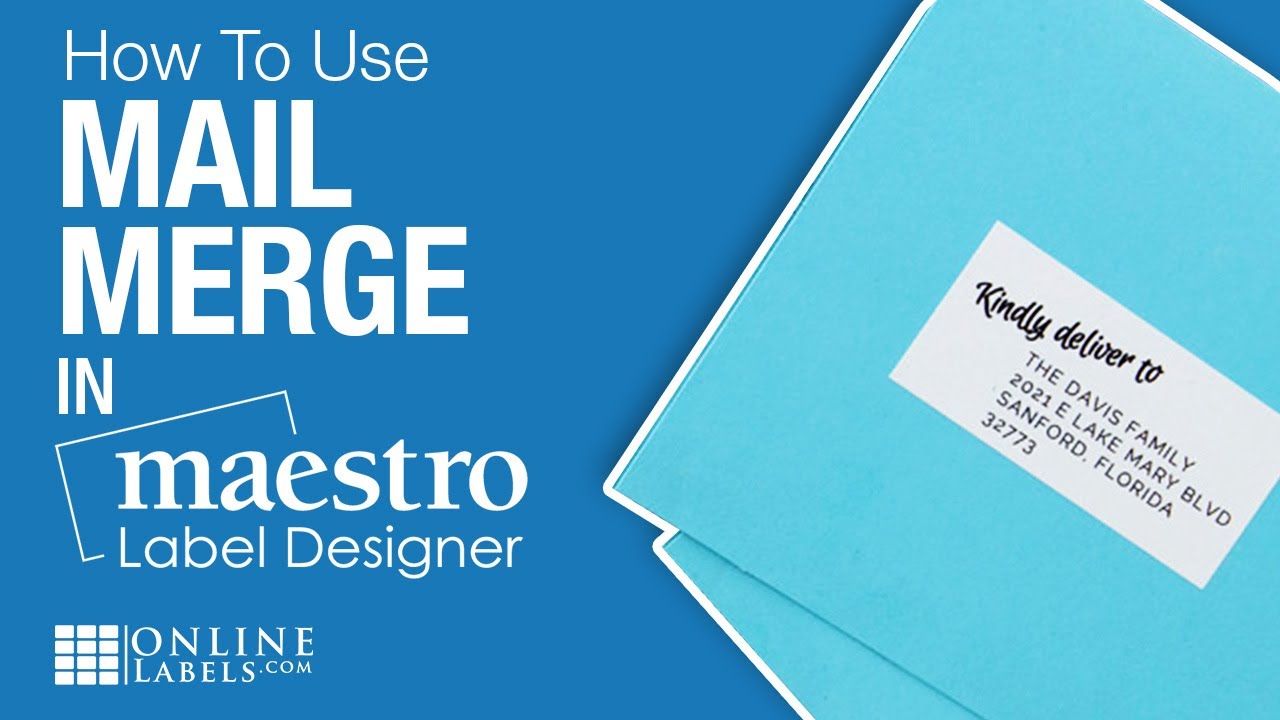 How to Use Mail Merge in Maestro Label Designer Intended For Maestro Labels Templates