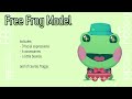 FTU frog Live2D showcase