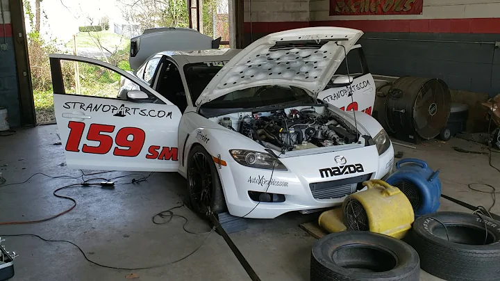 2.5L Efr7163 turbocharged Mazda RX-8 on the dyno