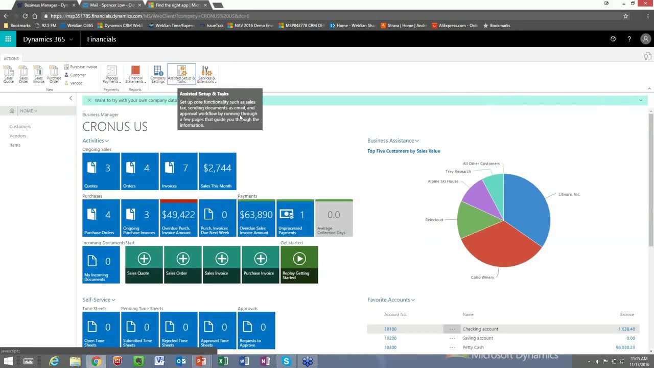 Microsoft Dynamics 365 for Small Businesses YouTube
