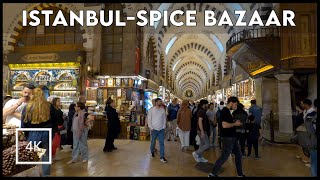 ⁴ᴷ⁵⁰  🇹🇷 2022 Spice Bazaar Summer Walking (ISTANBUL  WALK)