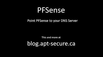 Point PFSense to Your DNS Server