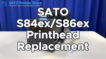 SATO S84-ex/S86-ex Printhead Replacement