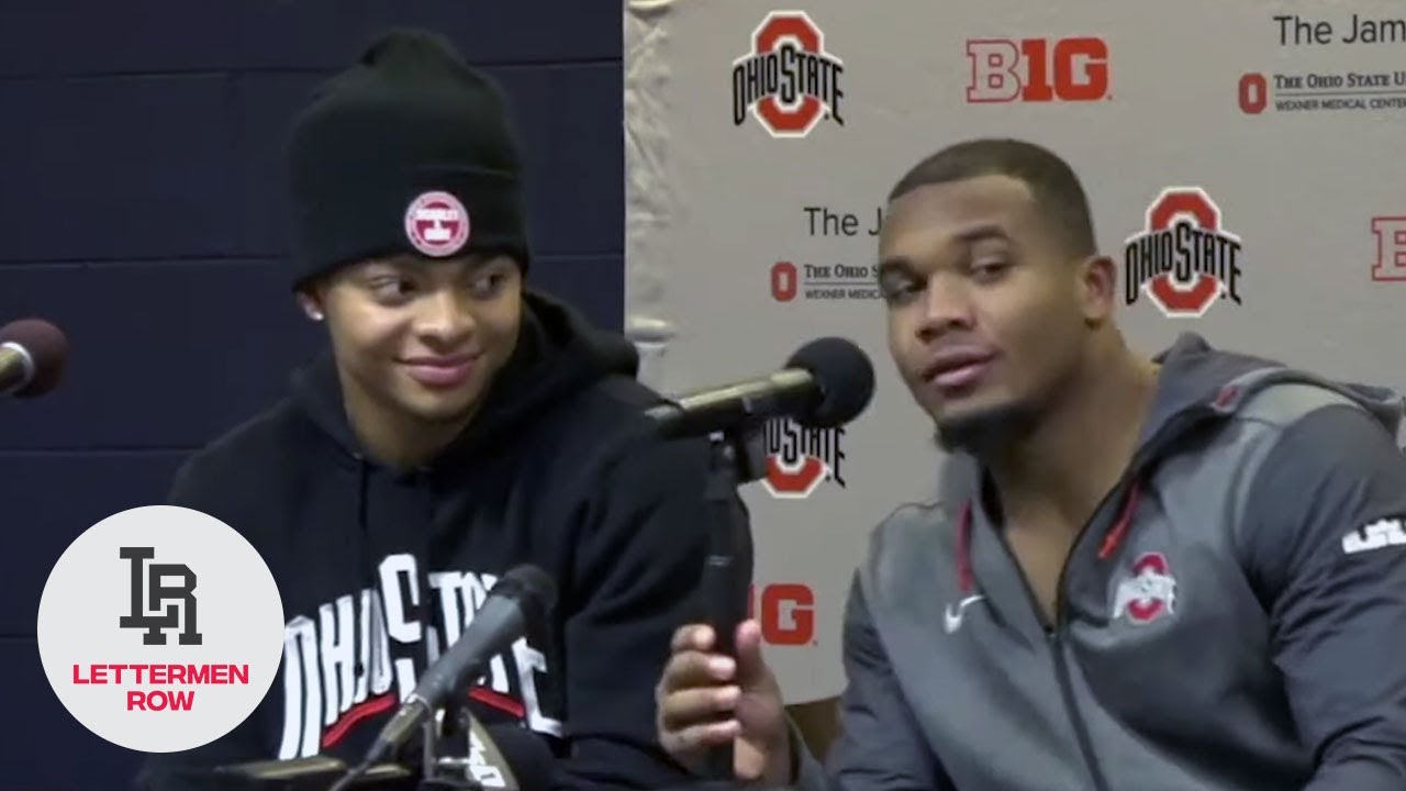 Justin Fields, J.K. Dobbins Ohio State beats Michigan postgame press conference YouTube