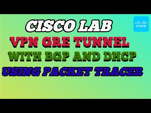 Real World Configuration Of a VPN GRE Tunnel With BGP and DHCP Using Packet Tracer