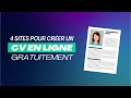 4 outils pour crer un cv en ligne gratuitement en 2024