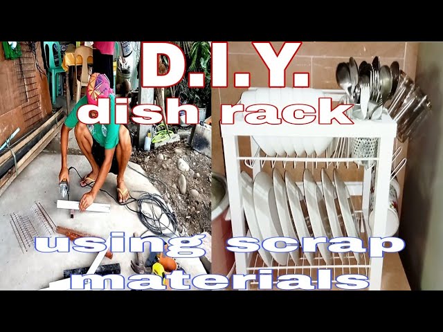 How to Make a Wall Mounted Dish Drying Rack - DIY Danielle®