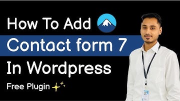 How to Add Contact Form 7 in Wordpress | contact form 7