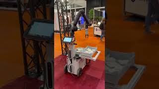 Pick and place - a perfect example of robot use with EasyWork cell for material handling automation