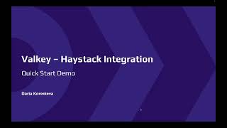 Valkey + Haystack: Build Semantic Search with In-Memory Vector Retrieval