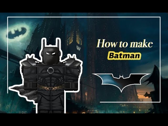How To Make A Batman Outfit D Roblox Youtube - batman t shirt roblox