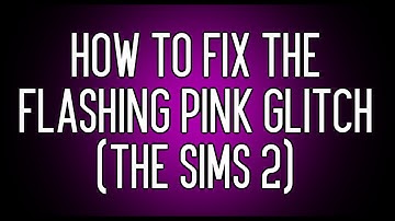 How To Fix The Flashing Pink Glitch (The Sims 2)