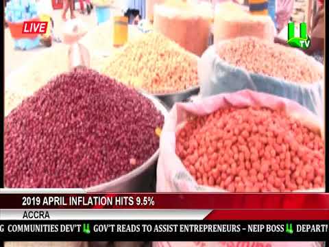 utv ghana frequency on multi tv 2019 April inflation hits 9.5%