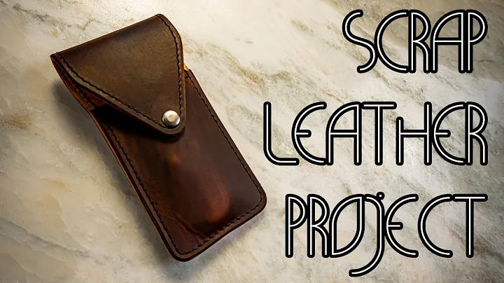 Simple and Easy Scrap Leather Project (Again) | Wine Bottle opener case | ASMR