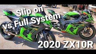 2020 ZX10R The Street Race King? Slip on vs Full Exhaust & ECU Flash Dyno Results- Moore Mafia