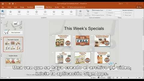 SignApps Express Tutorial - Powerpoint Animation(Spanish)