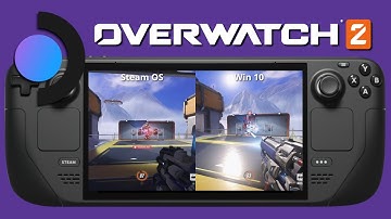 Overwatch 2 Steam Deck Gameplay -  Steam OS and Windows 10 Gameplay