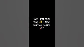 🌟 My First Mini Vlog | A New Beginning of Expert Arc Journey | Mini Vlogging Start 2025