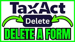 Celebrity How To DELETE A FORM In TaxAct (QUICK & EASY) 2026 Net Worth