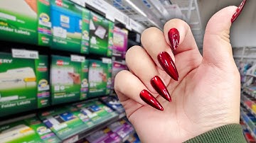 Public ASMR💻Office Supplies Tapping Scratching