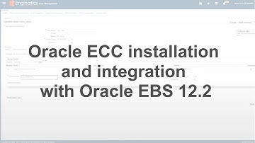 Oracle Enterprise Command Center (ECC) installation and integration with Oracle EBS 12.2